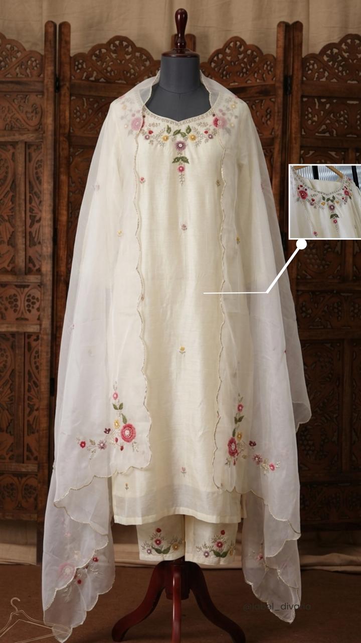 Ivory Silk Kurta