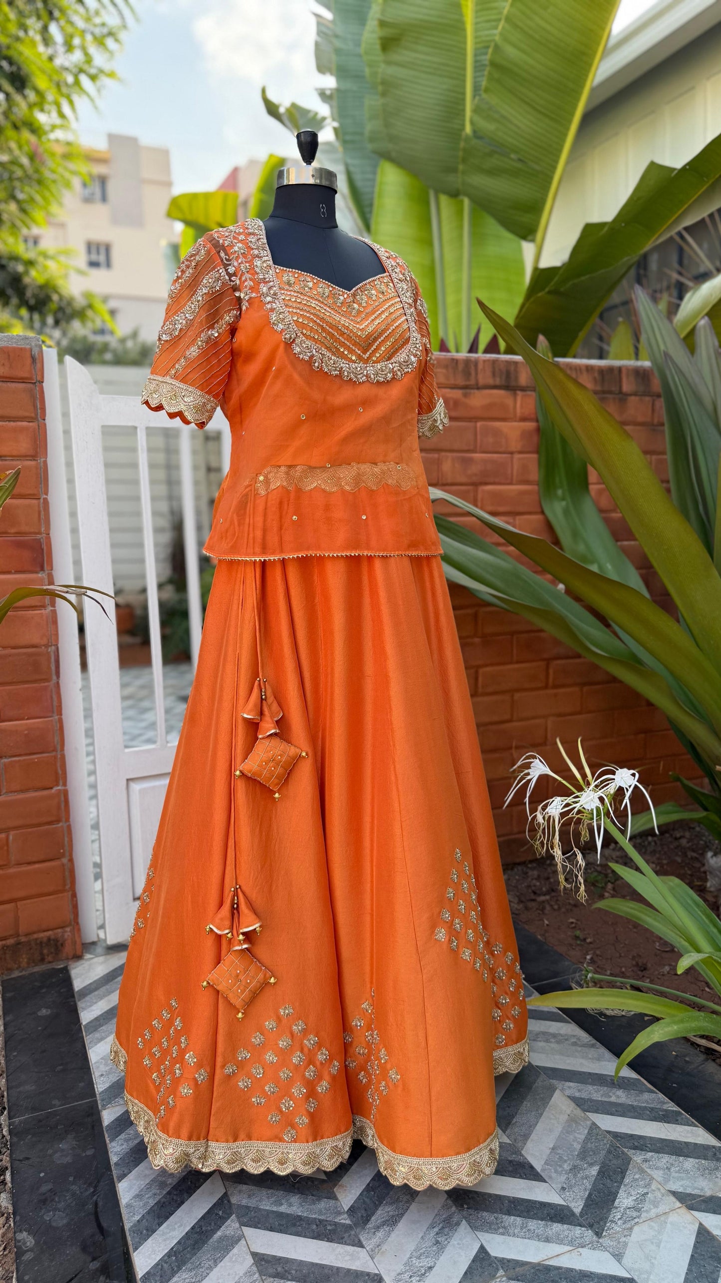Orange GraceLine Kurtas